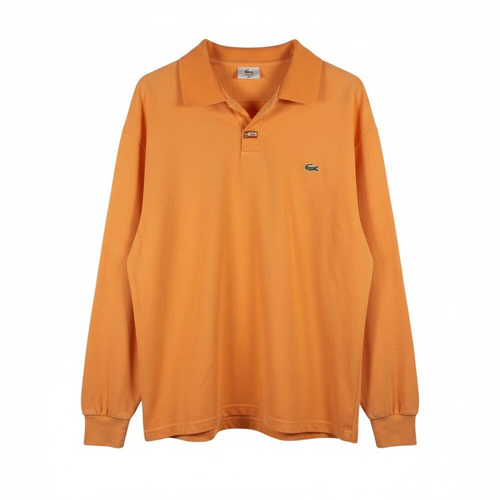 Lacoste Long Sleeve Polo Shirt Orange‎ XL
